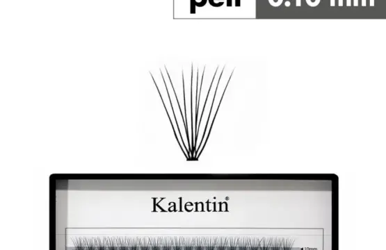 Kalentin Extensiones De Pestañas En Mechones 10 pelos 0,10 14mm